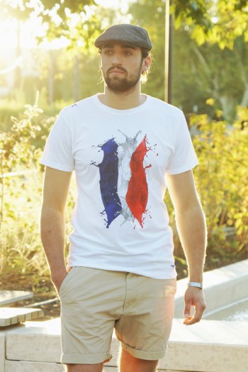 T-shirt drapeau français